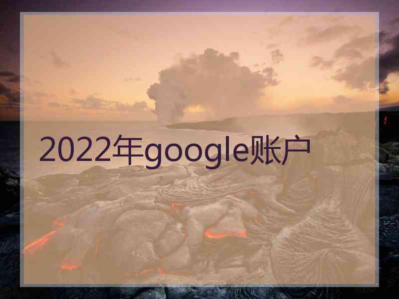 2022年google账户