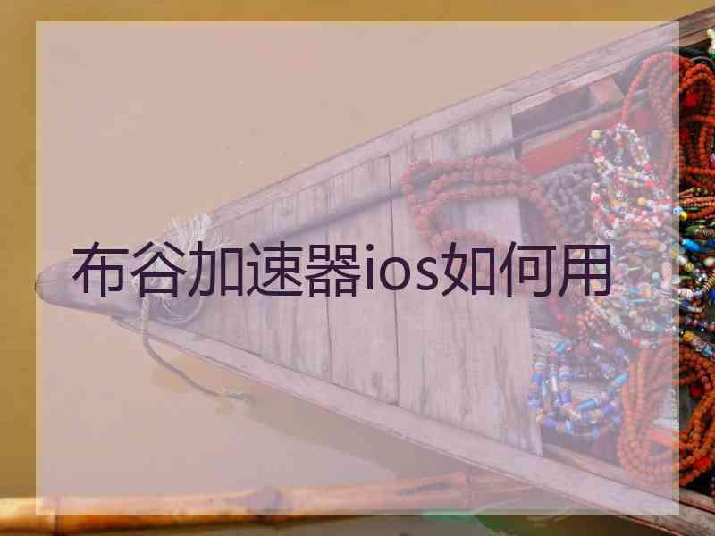 布谷加速器ios如何用