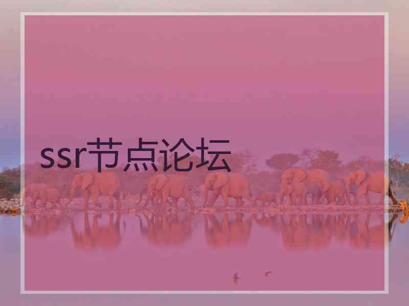 ssr节点论坛