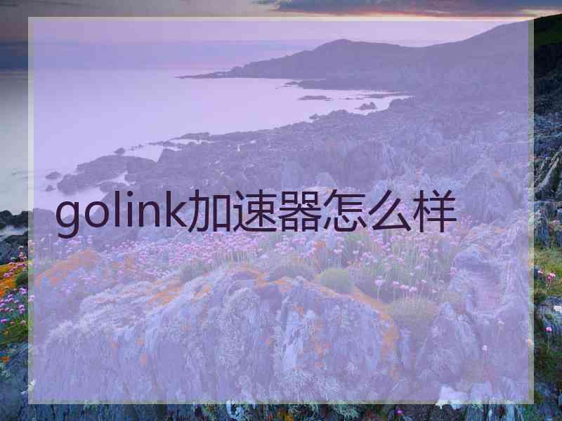 golink加速器怎么样