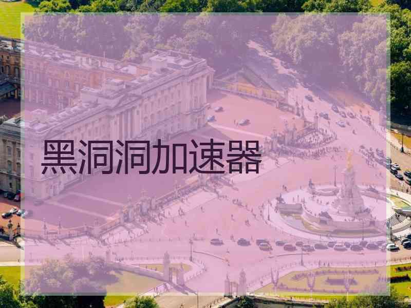 黑洞洞加速器