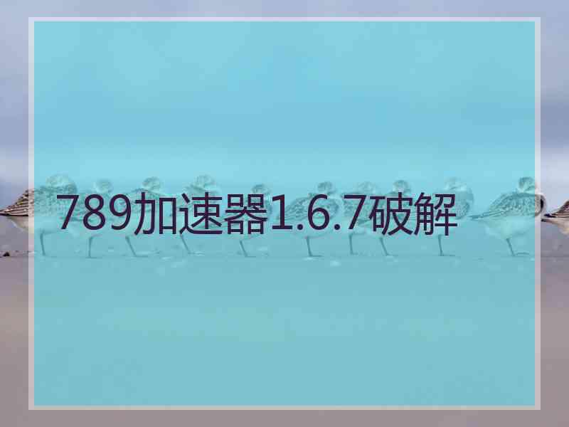 789加速器1.6.7破解