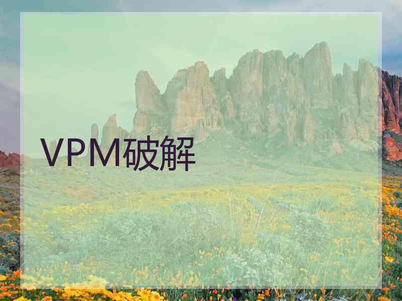 VPM破解