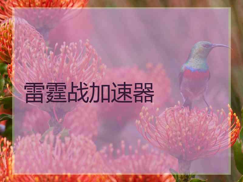 雷霆战加速器