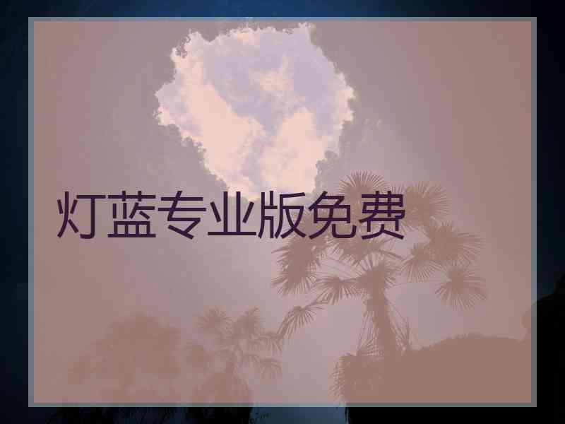 灯蓝专业版免费