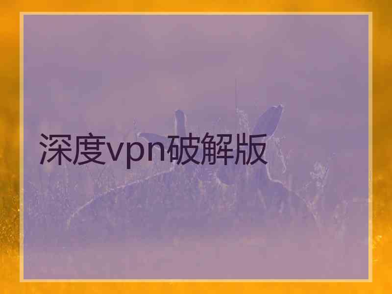 深度vpn破解版