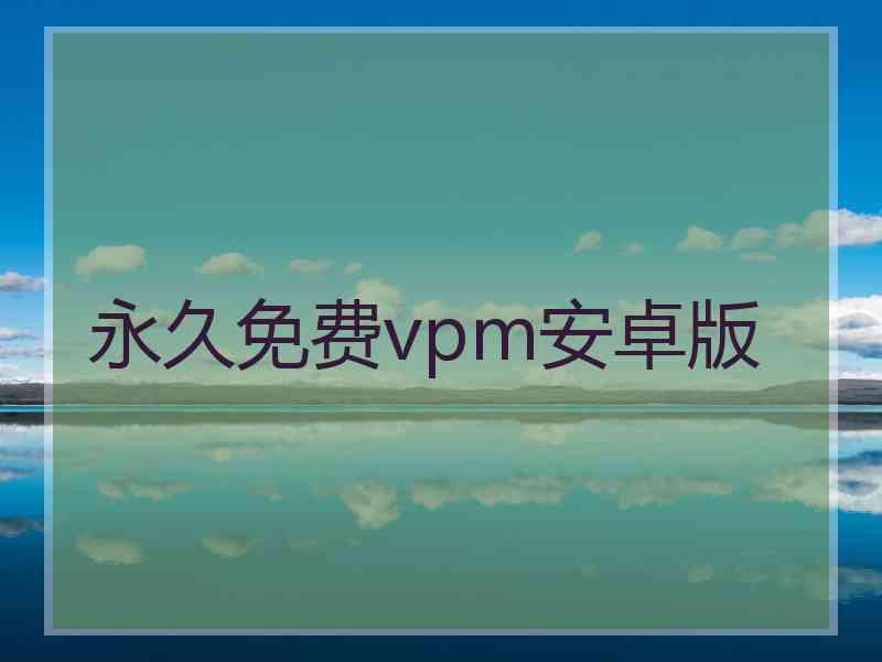 永久免费vpm安卓版